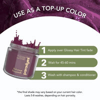 Paradyes Top-up Semi-permanent Bekaraar Burgundy DIY Conditioner Based Hair Colour, 120 gm