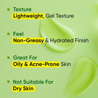 Dot & Key CICA Calming Skin Renewing Night Gel | For Oily, Acne Prone And Sensitive Skin | Night Cream with Niacinamide, Green Tea & Hyaluronic | Fades Blemishes & Dark Spots | 60ml