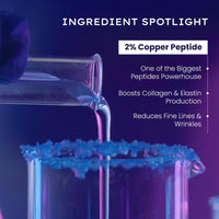 Hyphen 10% Power Peptide & 2% Copper Peptide Serum| Advanced Anti-Aging Formula | Reduces Fine Lines & Wrinkles | Glowing Skin | Face Serum For Men & Women | All Skin Types - 30ml