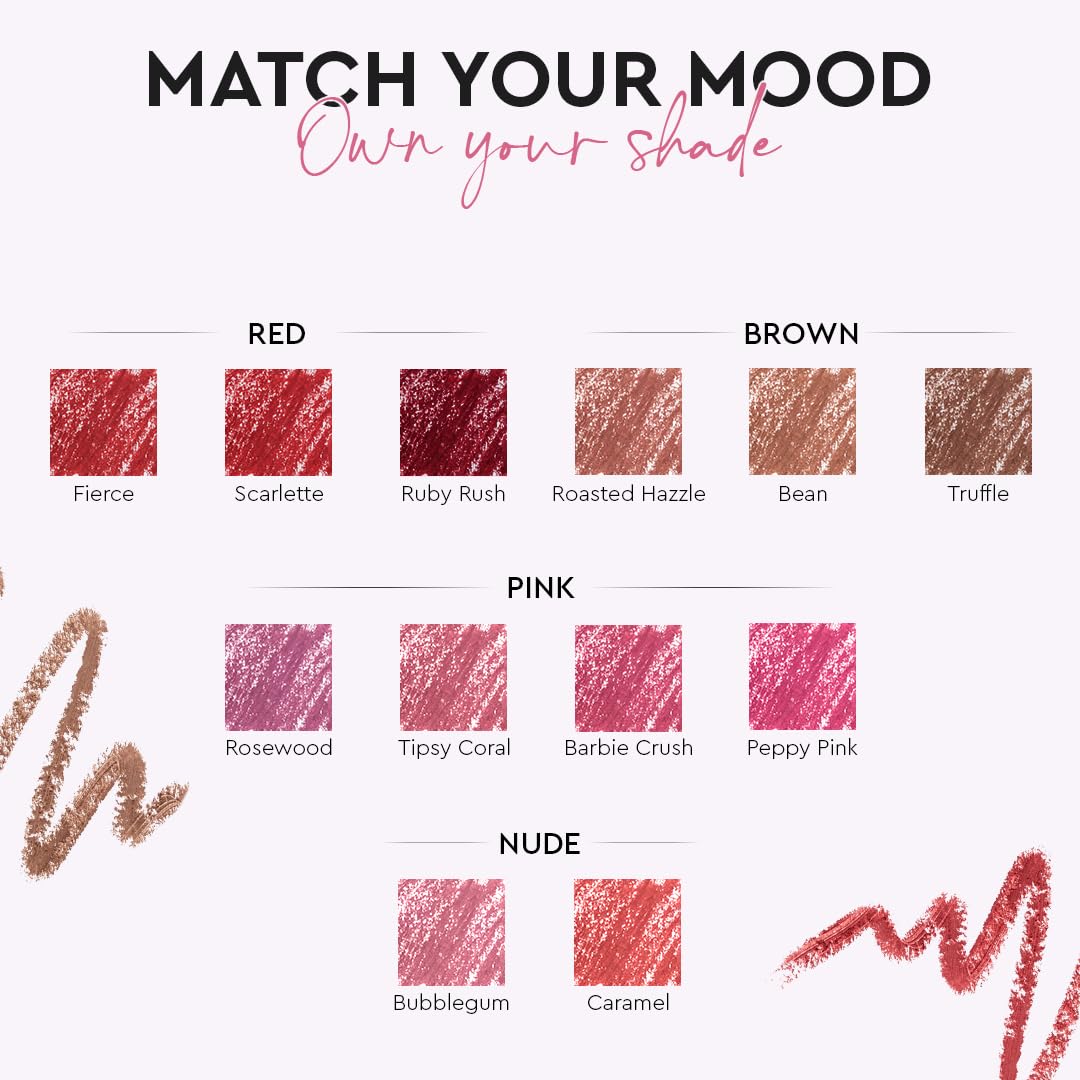 Million Colors Lip Crayon Lipstick | 8H Long-Lasting Matte | Hydrating & Lightweight | Highly Pigmented | Smudge-Proof & Transfer-Proof | Hyaluronic Acid & Shea Butter (Bubblegum 10, 3g)