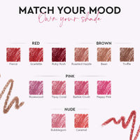 Million Colors Lip Crayon Lipstick | 8H Long-Lasting Matte | Hydrating & Lightweight | Highly Pigmented | Smudge-Proof & Transfer-Proof | Hyaluronic Acid & Shea Butter (Ruby Rush 04, 3g)