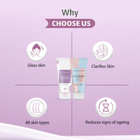 GLAMVEDA Rice & Ceramide And Glycolic & Salicylic Anti Acne Peel Off Face Mask (200 ml) | For Oily & Acne Prone Skin | Oil balancing, Deep Cleansing | Blackhead & Pore care