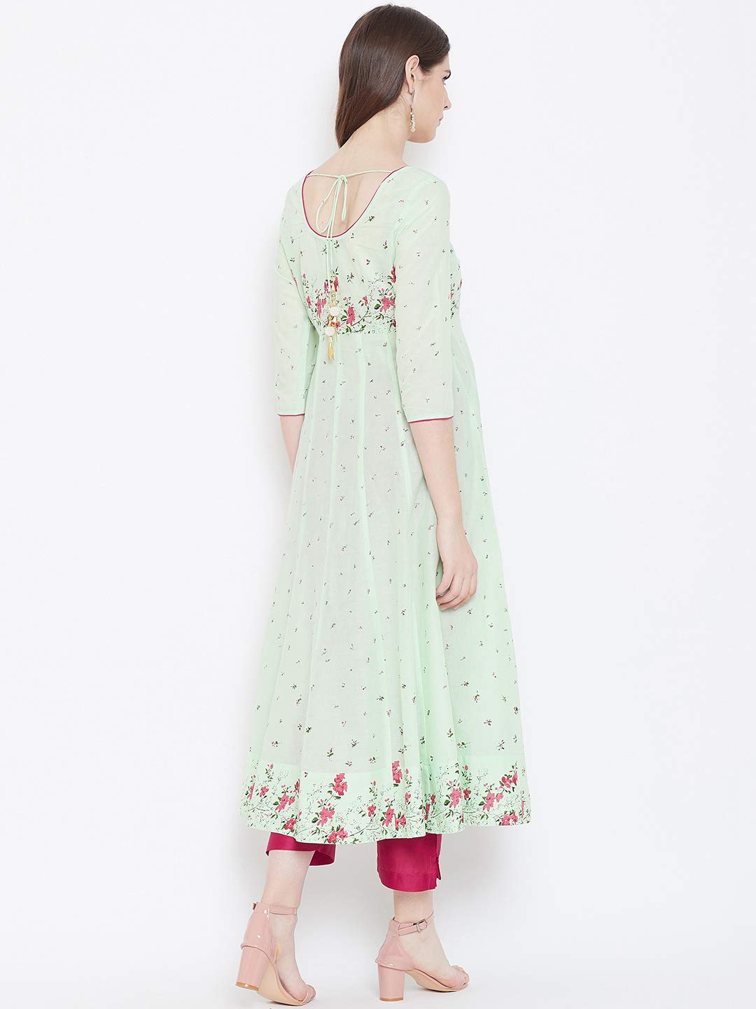 Poshak Hub Women's  Cotton Anarkali Kurta