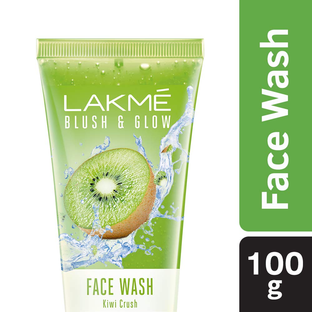 Lakmé Blush & Glow Gel Face Wash - Strawberry Blast, 100g and Blush & Glow Kiwi Freshness Gel Face Wash, 100g