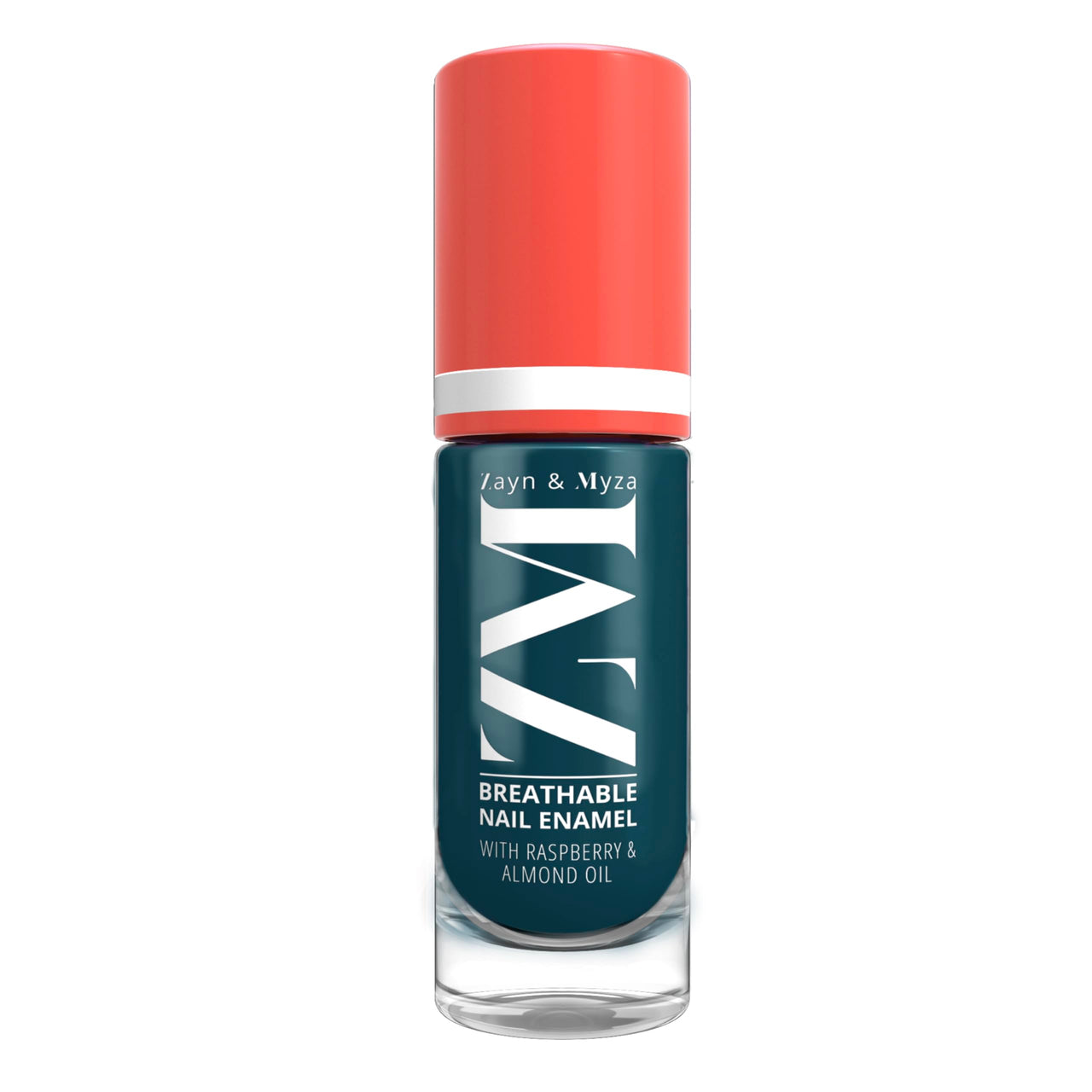 ZM Zayn & Myza Breathable Nail Enamel - Teal Pudding | Smooth Application | Quick-Drying I Longlasting I Chip-Defiant I Water Permeable | Glossy Finish | 100% Vegan, 6 ml