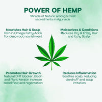 Hampa Hemp Hair Growth Serum for Men and Women, Visible Reduction in Hairfall, Hair Breakage and New Hair Growth in 30 Days, All Natural No Synthetic Active, Natural DHT Blocker and Biotin, Rosemary and Other Ayurvedic Herbs, All Hair Type, 30 Day Pack (1