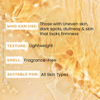 Hyphen 18% Brightening + 20% Collagen Face Serum | Double Shot Serum with 11% Mandarin 5% Niacinamide 2% PGA & Bakuchiol | Winter Skincare | Brightening, Hydrating & Collagen Boost for Dry Skin - 50ml