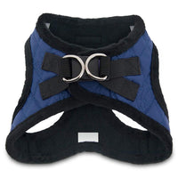 Voyager Step-In Plush Dog Harness – Soft Plush, Step In Vest Harness for Small and Medium Dogs by Best Pet Supplies - Harness (Royal Blue Faux Leather), XL (Chest: 20.5 - 23