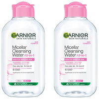 Garnier Skin Naturals, Cleansing Water, Hydrating & Soothing, Micellar Cleansing Water, 125 ml (Pack of 2)