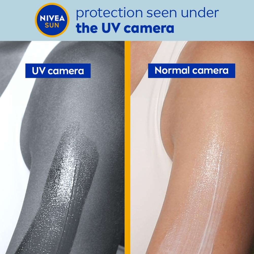 NIVEA Sun Protect And Normal Moisture 125Ml Spf 50 Advanced Sunscreen For Instant Protection| Pa+++ Uva - Uvb Protection System| Vitamin E + Moisture| Very Water Resistant| For Men & Women