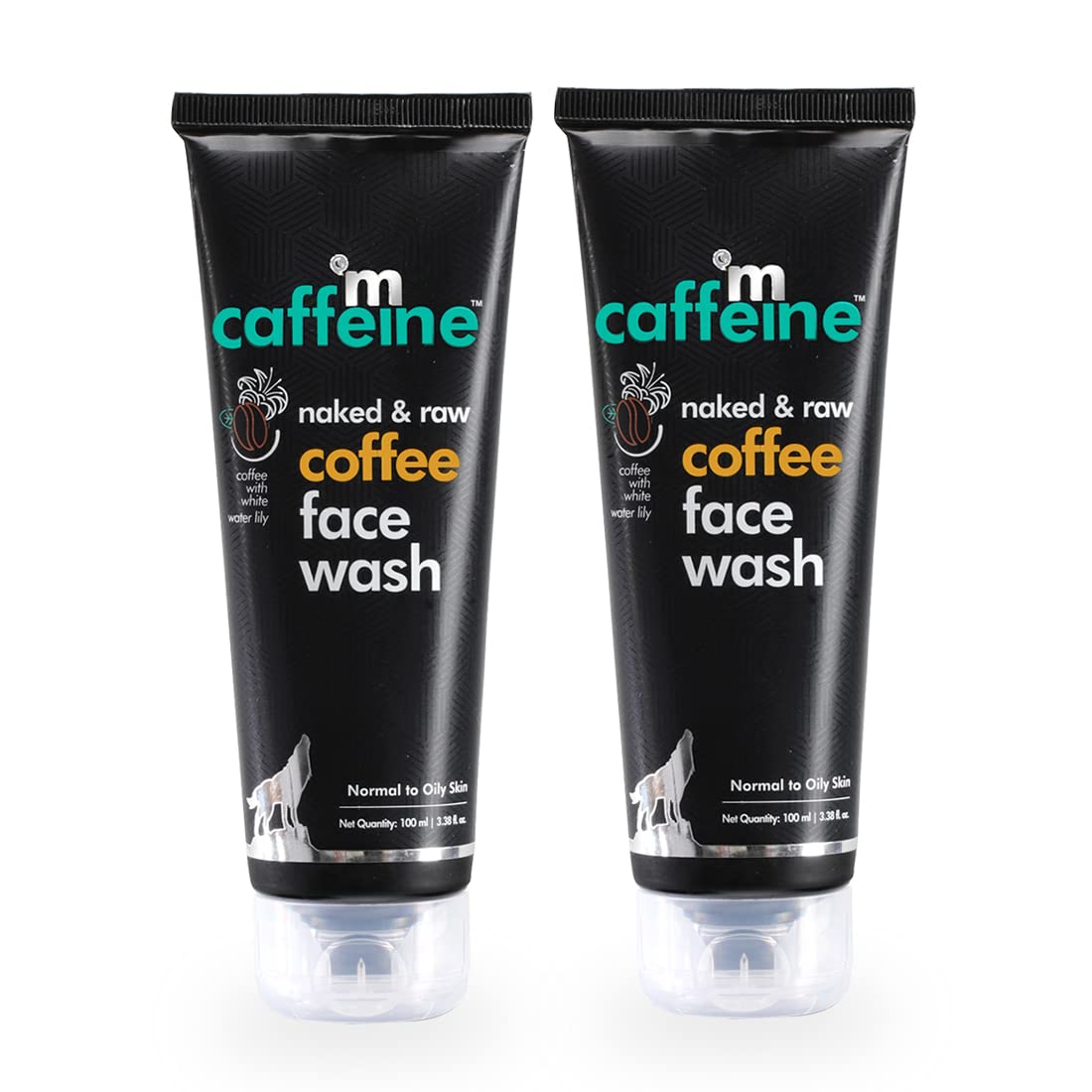mCaffeine Tan Removal Face Wash Pack of 2-200ml | Face Wash Combo Pack Offer for Oily Skin & Normal Skin | Face Wash for Men & Women | Oil Control & Detan Cleanser Combo