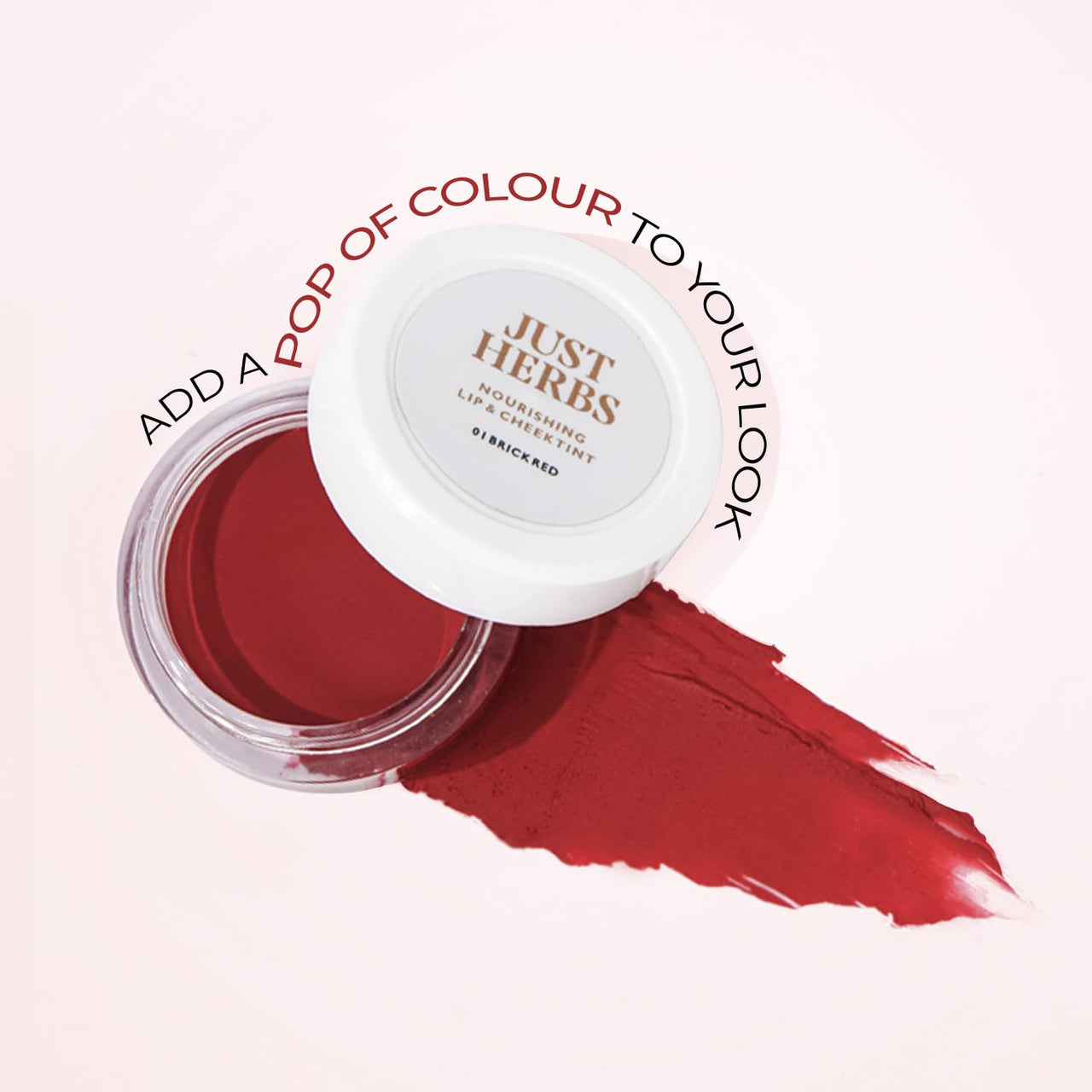 Just Herbs Ayurvedic, Natural Lip & Cheek Tint, Blush For Women- SLS, Chemical & Paraben Free - 07 Rose coral (Creamy Matte)
