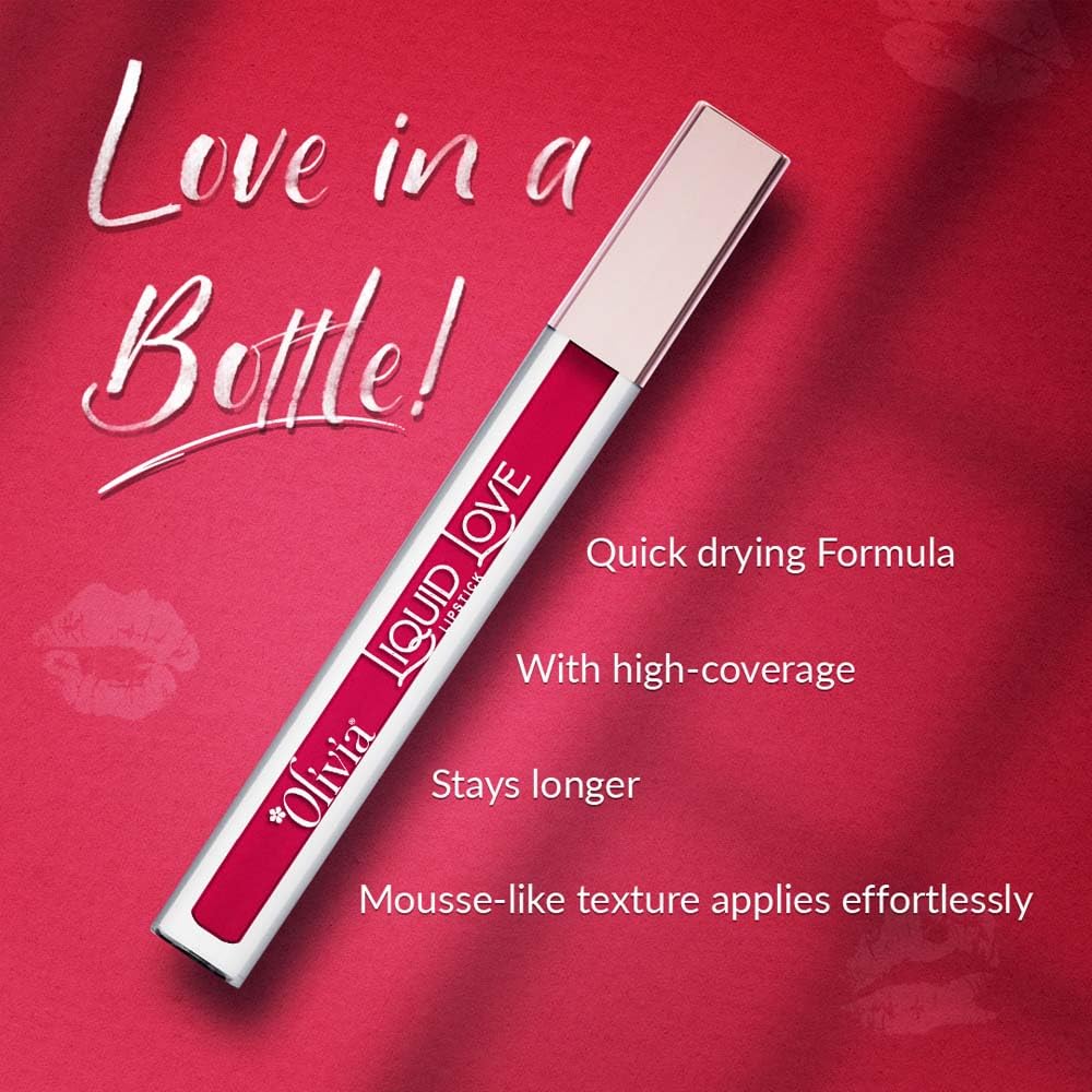 Oliva Liquid Lipstick, 12HR Long-lasting Matte Lipstick, Non Transfer, High Coverage, Water & Smudge Proof, Light Weight & Cruelty-Free - 2ml (Shock me Pink 7)