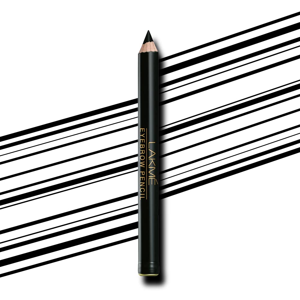 Lakmé Eyebrow Pencil, Black, 2 g (Pack of 2)