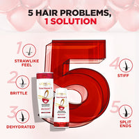 L'Oreal Paris Total Repair 5 Repairing Shampoo with Keratin XS, 396ml & L'Oreal Paris Dream Lengths Conditioner, 192.5 ml
