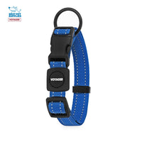 Voyager Reflective Dog Leash Collar Set with Neoprene Handle Supports Small, Medium, and Large Breed Puppies, Cute and Heavy Duty for Walking, Running, and Training - Royal Blue, L Leash Collar Set (Royal Blue) Leash Collar Set (1