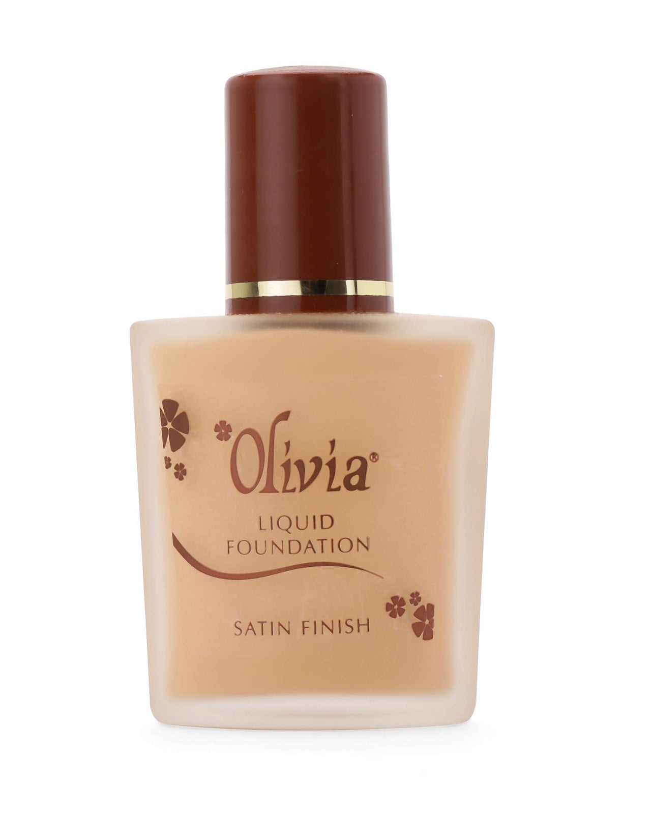 Olivia Liquid Foundation, Satin Ivory - 01 | Satin Finish with Medium to Full Coverage | Lightweight, Long-Lasting Formula for Light Skin Tones | Hypoallergenic & Dermatologist Tested | 28ml