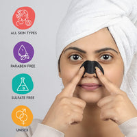 FURR By Pee Safe Blackhead Remover Bamboo Charcoal Nose Strips (Pack of 9) | With Aloe Vera & Tea Tree Oil | Reduces & Prevents Blackheads, Whiteheads, Dirt and Oil | Cleanses Pores