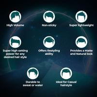 Gatsby Japan Hair Volumizing Powder Clay - 20g | Unbreakable Smooth | Ultra Lightweight & Massive Volume | Matte Finish Hair Wax for Men | Super Strong Hold | Quick & Easy Hair Styling