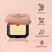Lakyou Beauty 2in1 High Coverage Compact Powder | Oil Control | SPF-30++ | Waterproof | Matte And Shimmer Shade | Long Lasting | 30g (01(White Ivory))