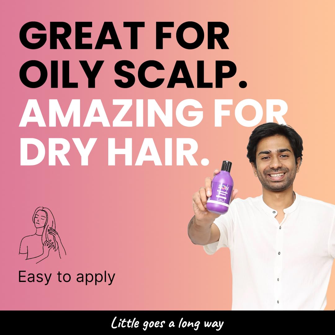 2.Oh! Italian Reconstruction Shampoo for Frizzy and Dry Hair | Oily Scalp Tri-Surfactant Formula | Repairs Dull Damaged Hair | Prevents Frizz and Breakage | For Women and Men | Argan Oil and Glycerin
