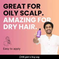 2.Oh! Italian Reconstruction Shampoo for Frizzy and Dry Hair | Oily Scalp Tri-Surfactant Formula | Repairs Dull Damaged Hair | Prevents Frizz and Breakage | For Women and Men | Argan Oil and Glycerin