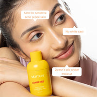 Mayskin Sunny Drip Sunscreen | SPF 50 PA++++ | Bamboo Water + Copper Tripeptide | Broad Spectrum UV Protection | Hydrates, Soothes & Repairs Sun-Stressed Skin | 3-in-1 Sunscreen, Moisturizer & Skincare Treatment | No White Cast | Dermatologist Tested | 50