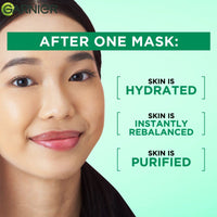 Garnier Skin Naturals, Serum Mask, Purifying & Pore Reducing, Hydra Bomb Green Tea Mask, 1 pc, 28g