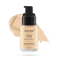 Seven Seas BB Gracefull Foundation | Aqua Nourishing Foundation for Face Makeup | Smooth Application | Full Coverage Foundation for Women (Nude-30ML)