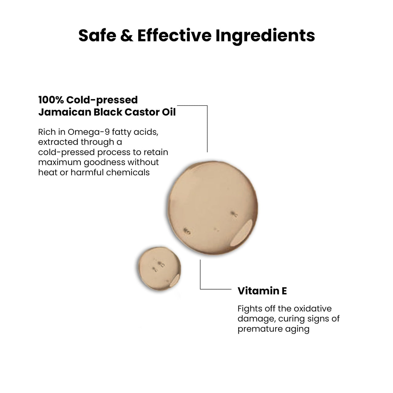 ThriveCo Cold-Pressed Jamaican Black Castor Oil for Hair, Skin, Eyebrows, Eyelashes & Nails | Promotes Scalp Health, Thicker Brows & Lashes | Prevents Hair Breakage | For Men & Women | 50 ml