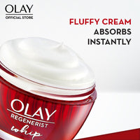 Olay Ultra Lightweight Moisturiser: Regenerist Whip Day Cream (Non Spf), 50 g