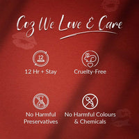 Oliva Liquid Lipstick, 12HR Long-lasting Matte Lipstick, Non Transfer, High Coverage, Water & Smudge Proof, Light Weight & Cruelty-Free - 2ml (Rebel Red 5)