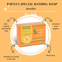 Earthy Sapo Handmade Papaya Special Bathing Soap, 100g