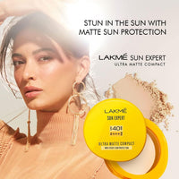 LAKMÉ Cushion Matte Lipstick & Lakme Sun Expert Ultra Matte Spf 40 Pa+++ Compact Combo