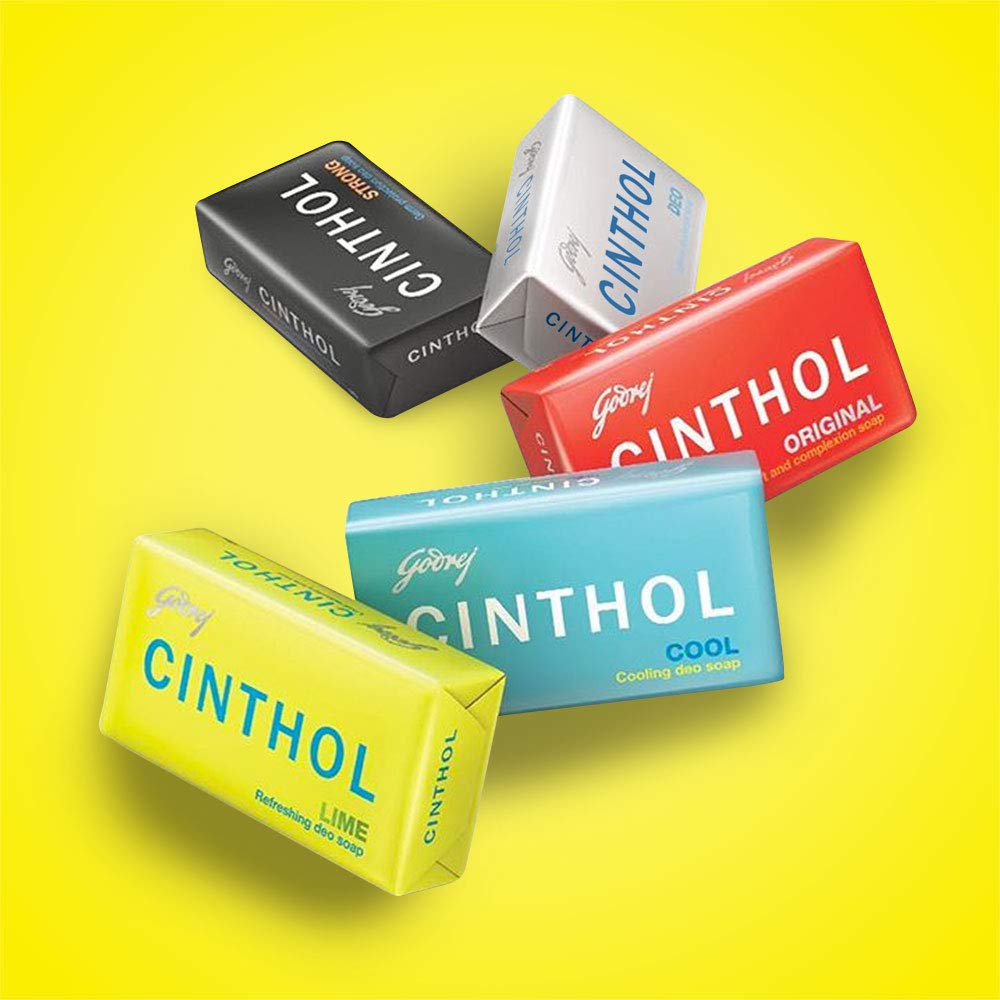 Cinthol Lime Soap, 100g (Pack of 5) - 99.9% Germ Protection | Lime Fresh Fragrance | Soaps For Bath Grade 1 Soap | For All Skin Types