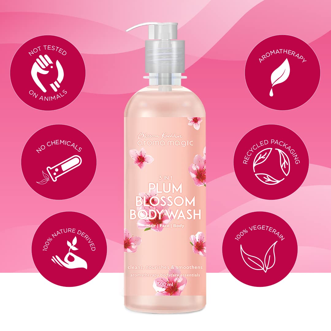 Aroma Magic 3 in 1 Plum Blossom Body Wash- 220 ML