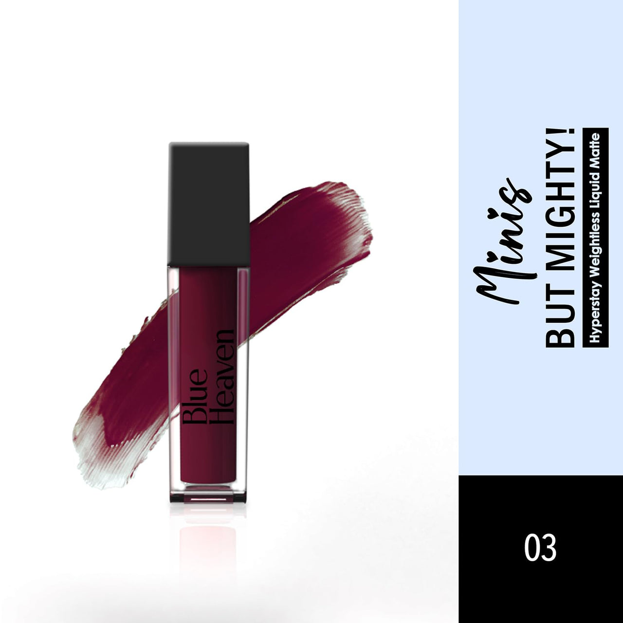 Blue Heaven Minis But Mighty Hyperstay Weightless Liquid Matte Lipstick Majestic Diva