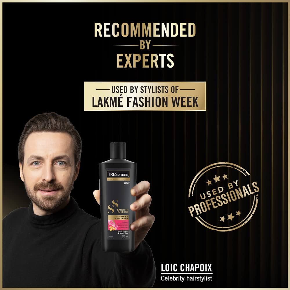 TRESemme Smooth & Shine Fresh frizzy Conditioner 335 Ml, With Biotin & Silk Proteins For Silky Smooth Hair - Deeply Moisturises Dry & Frizzy Hair, For Men & Women's (2 Count)