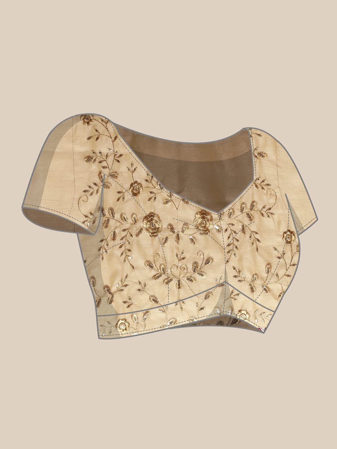 Sunderani Women's  Designer Black Georgette Embroidered Fashion Designing Saree for Women (Sund KK BLACK)