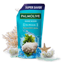 Palmolive Naturals Sea Minerals Liquid Hand Wash Refill 750ml, Remove 99.9% of Germs, Refreshing Fragrance Handwash Refill Pack,