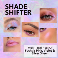 Lavenza Color Pop SWIRL - Holographic Liquid Eyeshadow, Highlighter & Lip Topper (3in1) | Vegan, Silicone & Talc FREE, Long-lasting Duochrome Pink & Metallic Sheen