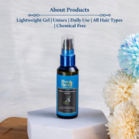 Blue Nectar Rosemary Hair Gel for Curly & Frizzy Hair | Plant Based Keratin Hair Moisturizer for Women & Men | Suitable for All Hair Types (12 Herbs, 50ml)
