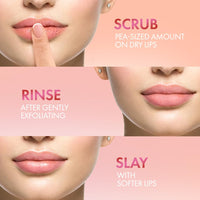 Lakmé Exfoliating Lip Scrub With Hyaluronic Acid For Soft, Smooth Lips | Lip Love Lip Scrub, 15Gm