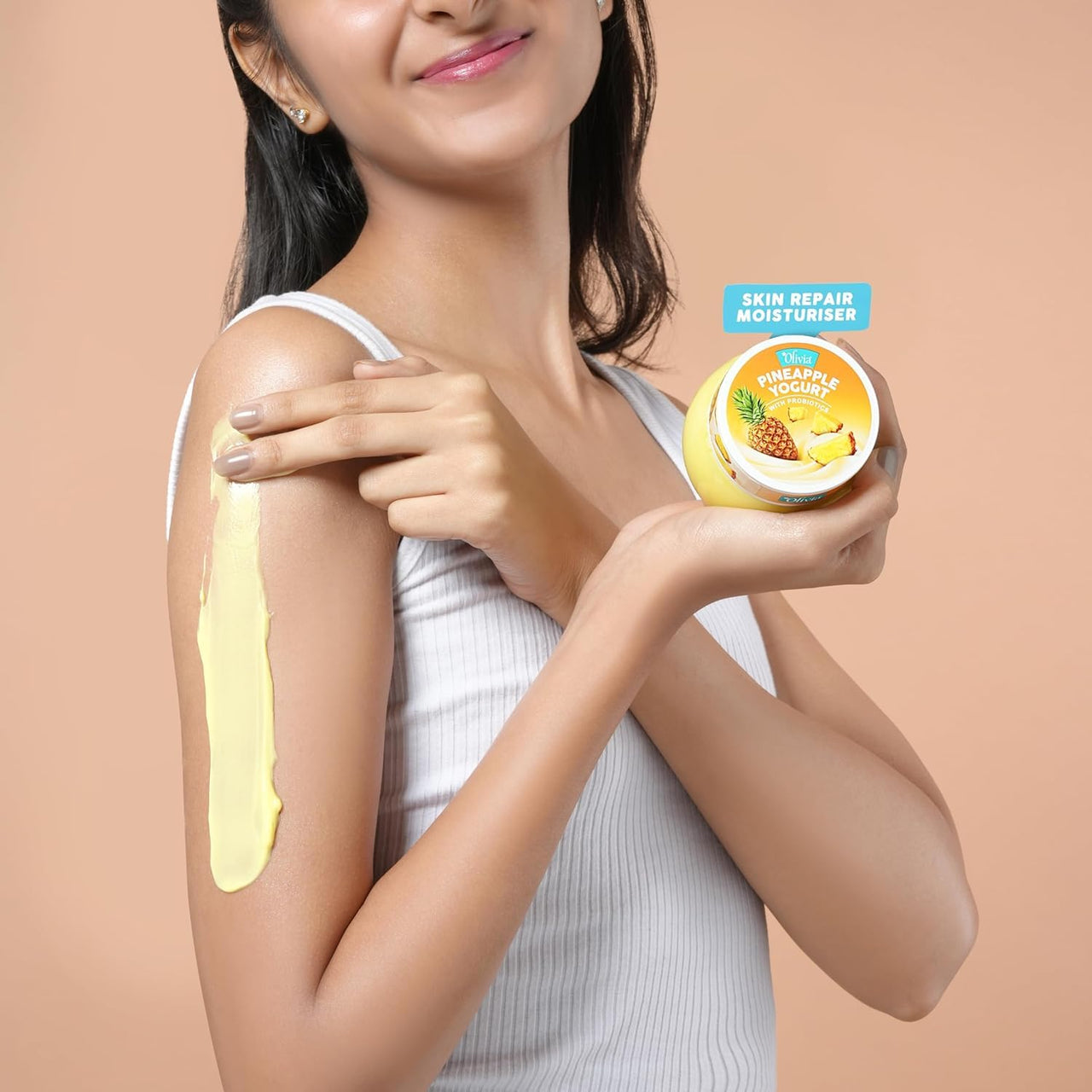 Olivia Skin Repair Moisturiser Pineapple Yogurt With Probiotics 200g