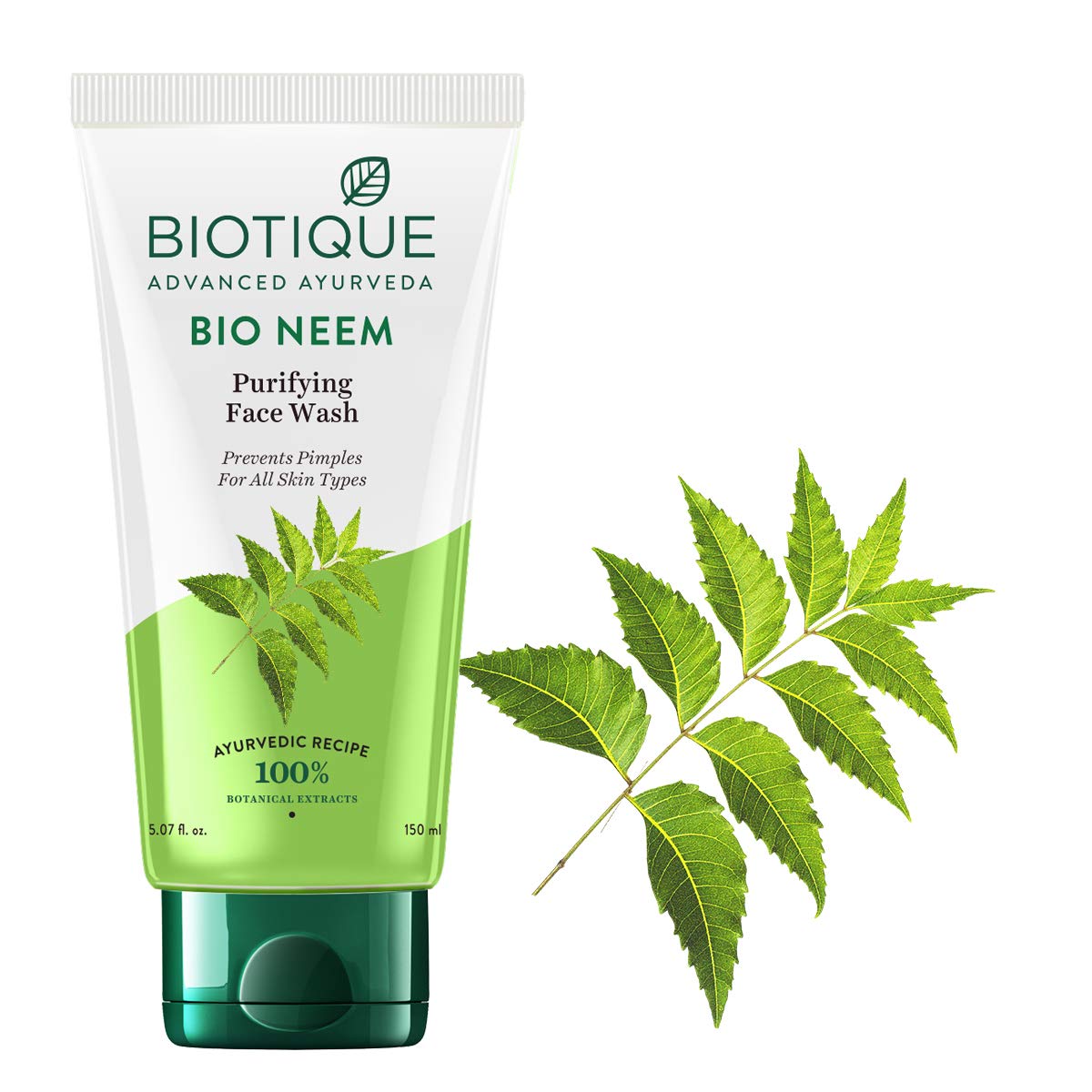 Biotique Bio Fruit Whitening Lip Balm, 12G And Biotique Bio Neem Purifying Face Wash For All Skin Types, 150Ml