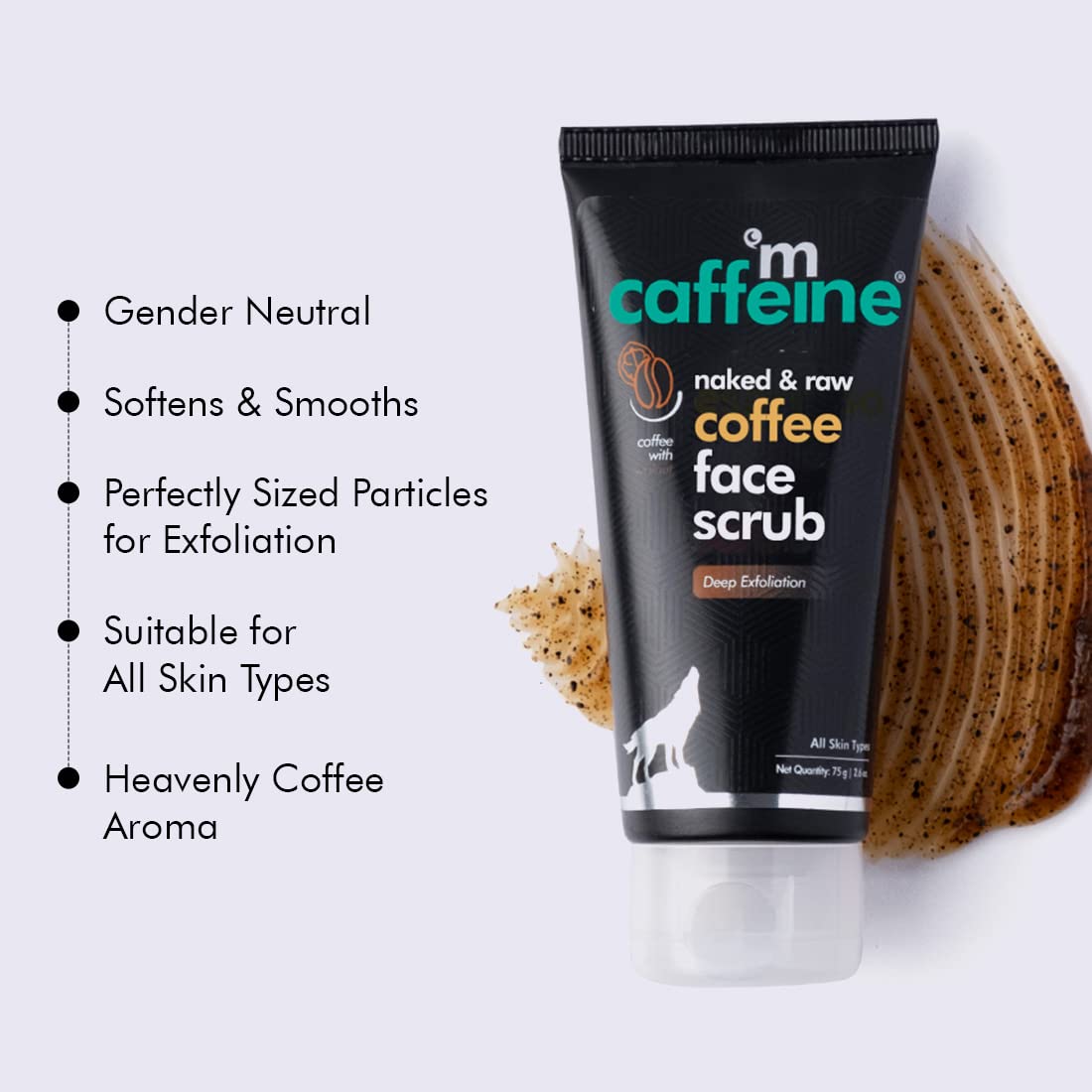 mCaffeine Coffee Face & Body Scrub Combo for Tan Removal | Exfoliating Detan Scrubs for Soft & Smooth Skin | Removes Tan, Blackheads and Dirt | For Men & Women | 175gm Value Pack