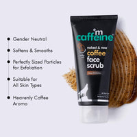 mCaffeine Coffee Face & Body Scrub Combo for Tan Removal | Exfoliating Detan Scrubs for Soft & Smooth Skin | Removes Tan, Blackheads and Dirt | For Men & Women | 175gm Value Pack