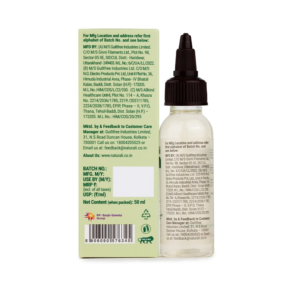 Naturali Anti-Dandruff Scalp Serum With Sage, Tea Tree Oil & Salicylic Acid | Reduces Dandruff Flakes | Prevents Recurrence of Dandruff | Soothes Itchy Scalp | Paraben-free | Best Anti-dandruff Serum | 50ml