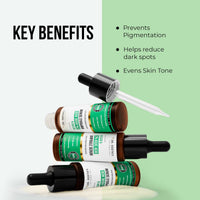 Dr. Sheth's Kesar & 2% Kojic Acid Ampoule Serum | For Glowing Skin | Daily Use Pigmentation Fighting Serum | For Dark Spots | For Men & Women | 30 ml
