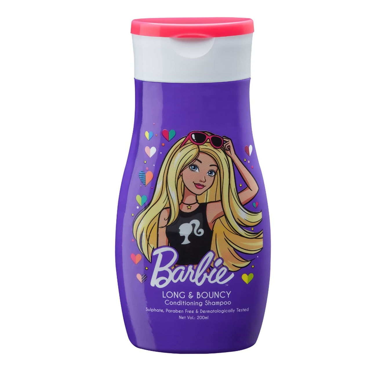 Barbie Conditioning Shampoo - Long & Bouncy, Sulphate, Paraben & Gluten Free, Enriched With Vegetable Protein, Dermatologically Tested, 200ml, Purple